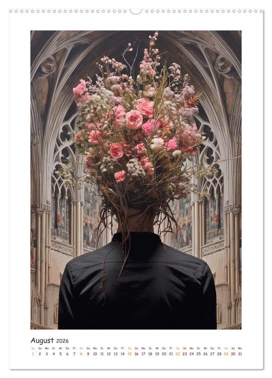 Produktbild: Auch M&auml;nner m&ouml;gen Blumen (hochwertiger Premium Wandkalender 2026 DIN A2 hoch), Kunstdruck in Hochglanz