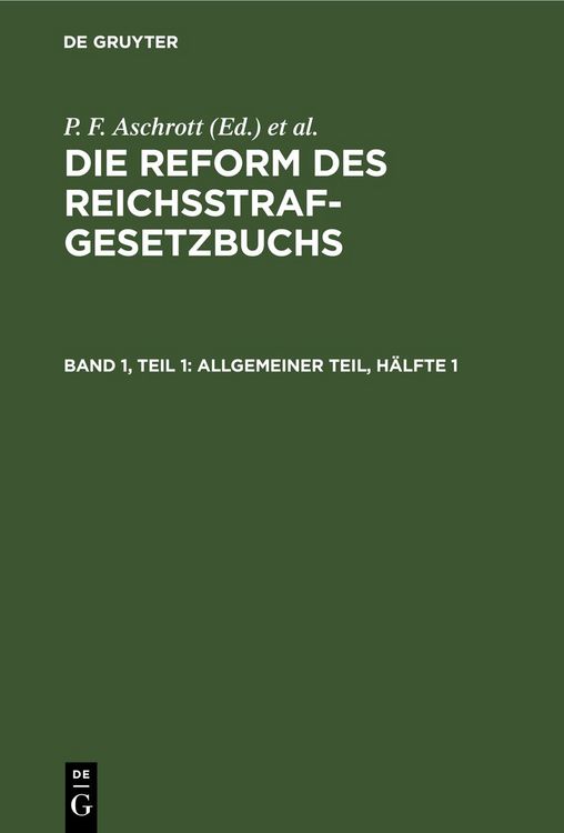 Produktbild: Allgemeiner Teil, H&auml;lfte 1