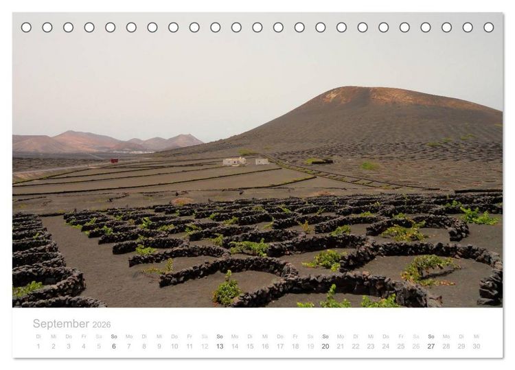 Produktbild: Die unwirkliche Welt von Lanzarote (Tischkalender 2026 DIN A5 quer), CALVENDO Monatskalender