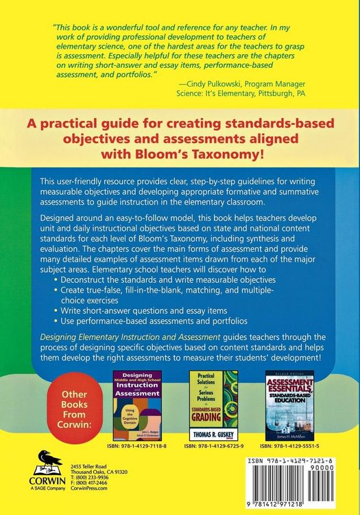 Produktbild: Designing Elementary Instruction and Assessment