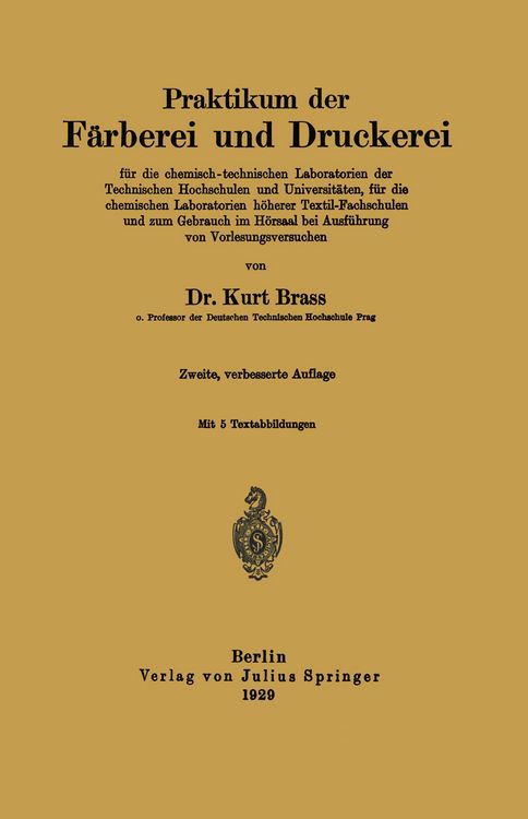 Produktbild: Praktikum der F&auml;rberei und Druckerei
