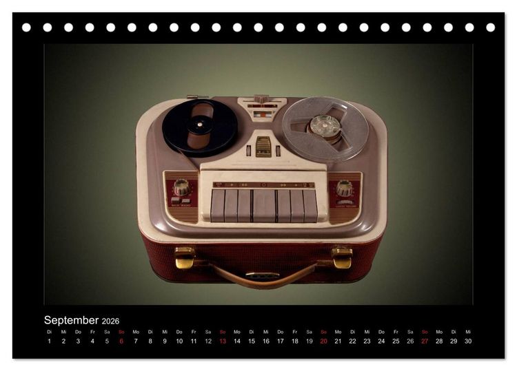 Produktbild: Dampfradios - Antike Radios mit Patina (Tischkalender 2026 DIN A5 quer), CALVENDO Monatskalender