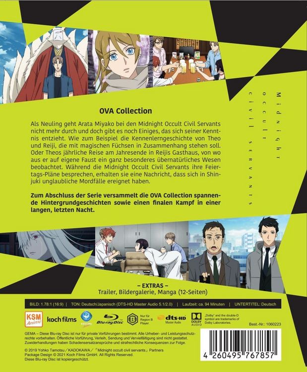 Produktbild: Midnight Occult Civil Servants OVA-Collection (3 OVAs)
