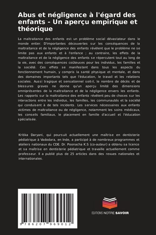 Produktbild: Abus et n&eacute;gligence &agrave; l'&eacute;gard des enfants - Un aper&ccedil;u empirique et th&eacute;orique