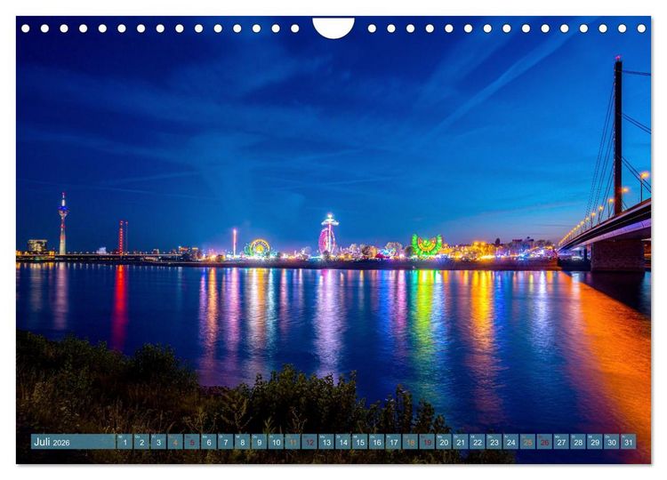Produktbild: RIVERSIDE BLUES - Abends am Fluss (Wandkalender 2026 DIN A4 quer), CALVENDO Monatskalender