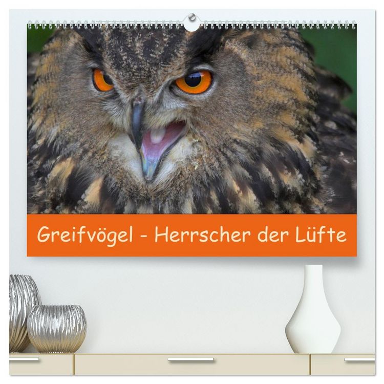 Produktbild: Greifv&ouml;gel - Herrscher der L&uuml;fte (hochwertiger Premium Wandkalender 2026 DIN A2 quer), Kunstdruck in Hochglanz