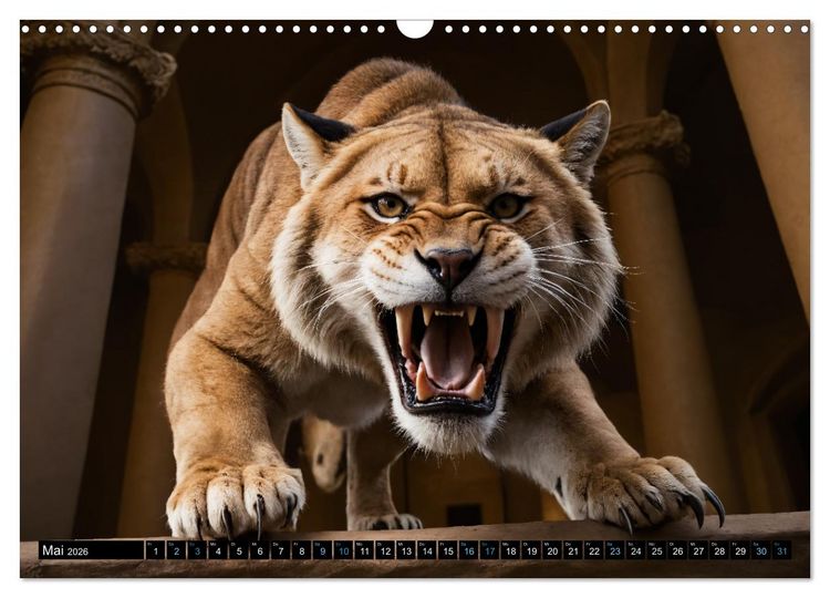 Produktbild: Tier K&ouml;nigreich (Wandkalender 2026 DIN A3 quer), CALVENDO Monatskalender