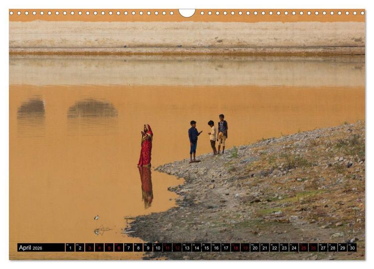 Produktbild: Indien - im Meer der Farben (Wandkalender 2026 DIN A3 quer), CALVENDO Monatskalender