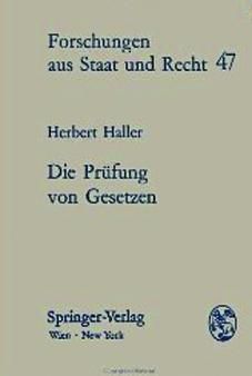 Produktbild: Die Pr&uuml;fung von Gesetzen