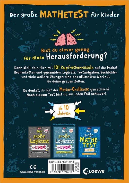 Produktbild: Der gro&szlig;e Mathetest f&uuml;r Kinder - Bist du eine 1 in Mathe?