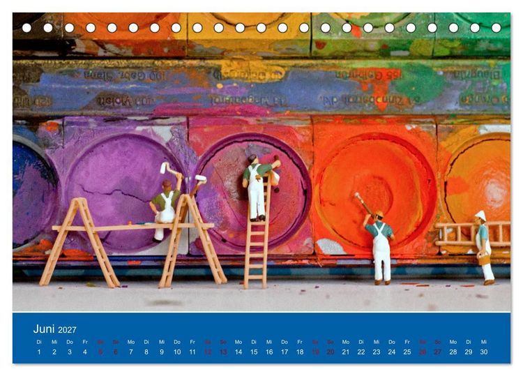 Produktbild: Miniaturen - Klein ganz gro&szlig; (Tischkalender 2027 DIN A5 quer), CALVENDO Monatskalender
