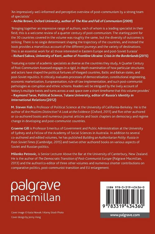 Produktbild: A Quarter Century of Post-Communism Assessed