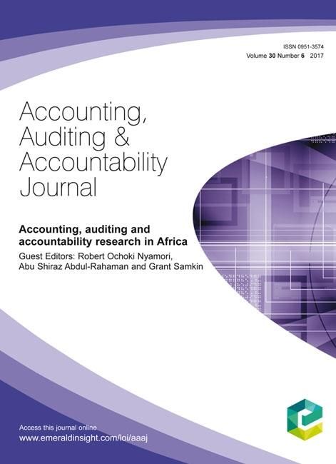 Produktbild: Accounting, Auditing and Accountability Research in Africa