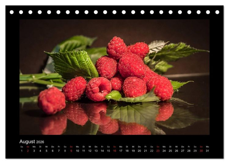 Produktbild: Rot (Tischkalender 2026 DIN A5 quer), CALVENDO Monatskalender