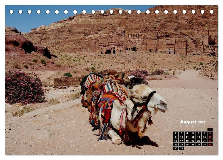 Produktbild: Petra - Felsenstadt in der W&uuml;ste (Tischkalender 2027 DIN A5 quer), CALVENDO Monatskalender