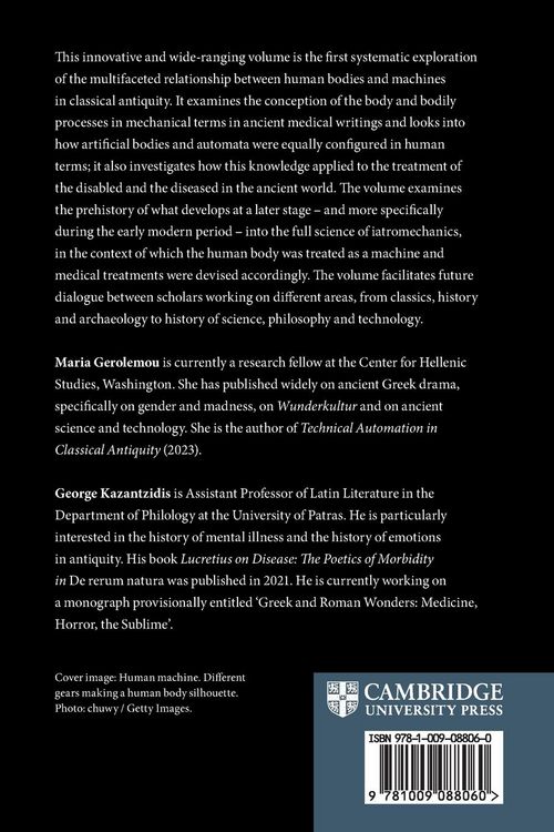 Produktbild: Body and Machine in Classical Antiquity