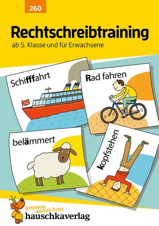 Produktbild: Rechtschreibtraining ab 5. Klasse und f&uuml;r Erwachsene, A5-Heft