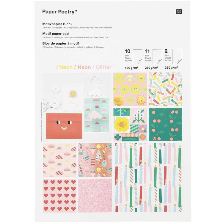 Produktbild: Motivpapierblock Happy