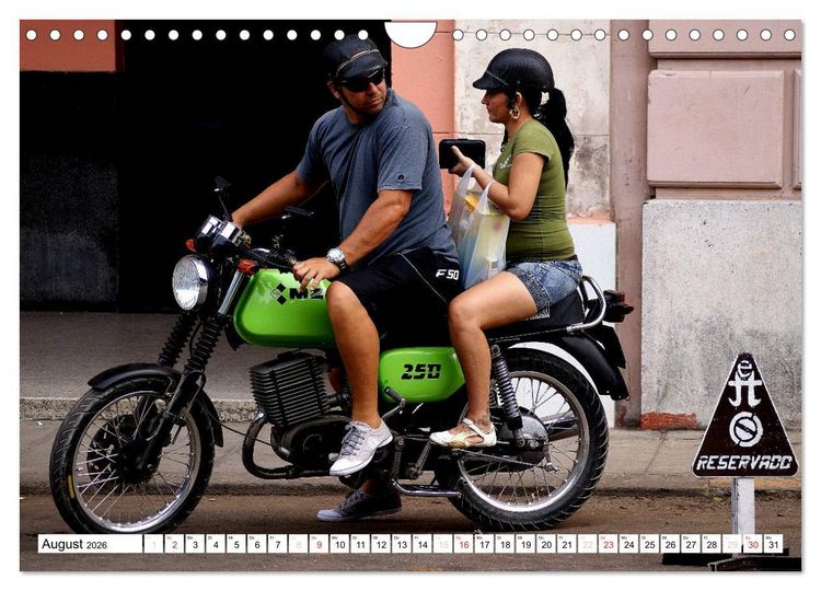 Produktbild: Mythos MZ - Ein DDR-Motorrad auf Kuba (Wandkalender 2026 DIN A4 quer), CALVENDO Monatskalender