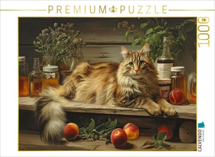 Produktbild: CALVENDO Puzzle Sommerduft und Samtpfoten | 1000 Teile Lege-Gr&ouml;&szlig;e 64x48cm Foto-Puzzle f&uuml;r gl&uuml;ckliche Stunden