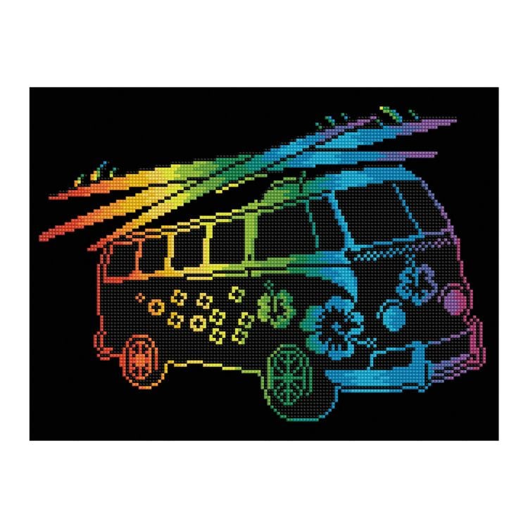Bild vom Artikel Diamond Dotz - Diamond Painting Flower Power Bus vom Autor 