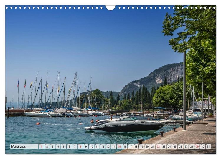Produktbild: GARDASEE Orte am malerischen Ostufer (Wandkalender 2026 DIN A3 quer), CALVENDO Monatskalender