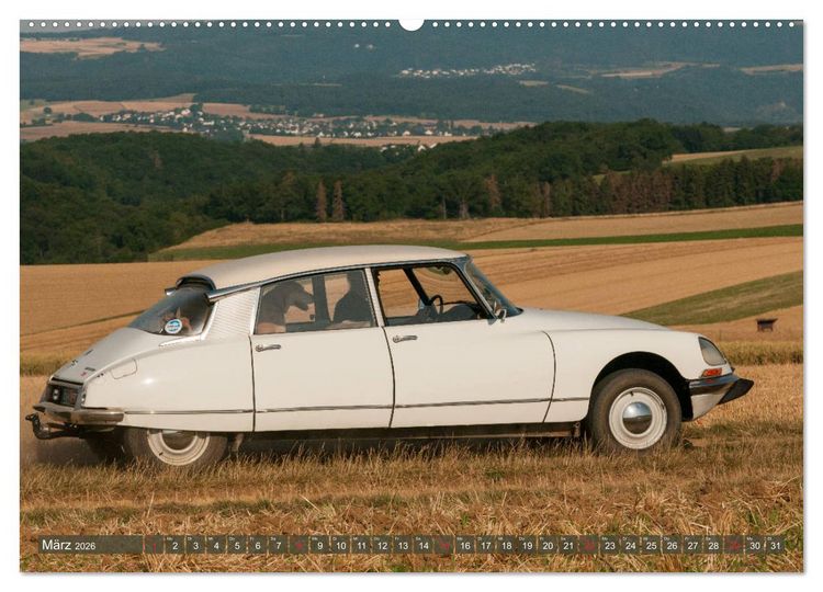 Produktbild: Citro&euml;n DS G&ouml;ttin im Mittelrheintal (hochwertiger Premium Wandkalender 2026 DIN A2 quer), Kunstdruck in Hochglanz