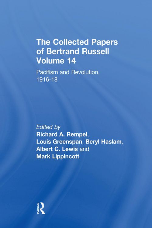 Produktbild: The Collected Papers of Bertrand Russell, Volume 14