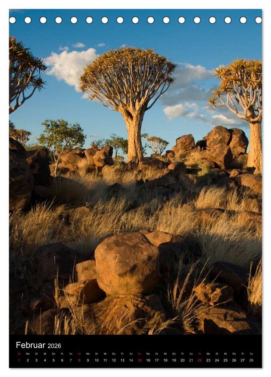 Produktbild: Faszination Namibia (Tischkalender 2026 DIN A5 hoch), CALVENDO Monatskalender