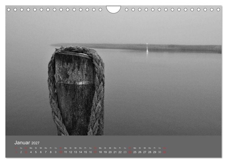 Produktbild: Ostsee - von schwarz bis wei&szlig; (Wandkalender 2027 DIN A4 quer), CALVENDO Monatskalender