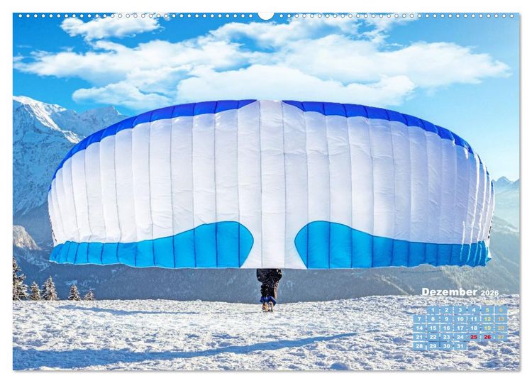 Produktbild: Paragliding: Der Traum vom Fliegen (Wandkalender 2026 DIN A2 quer), CALVENDO Monatskalender