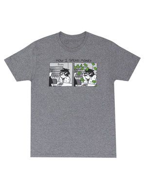 Produktbild: Sarah's Scribbles: How I Spend Money Unisex T-Shirt Large
