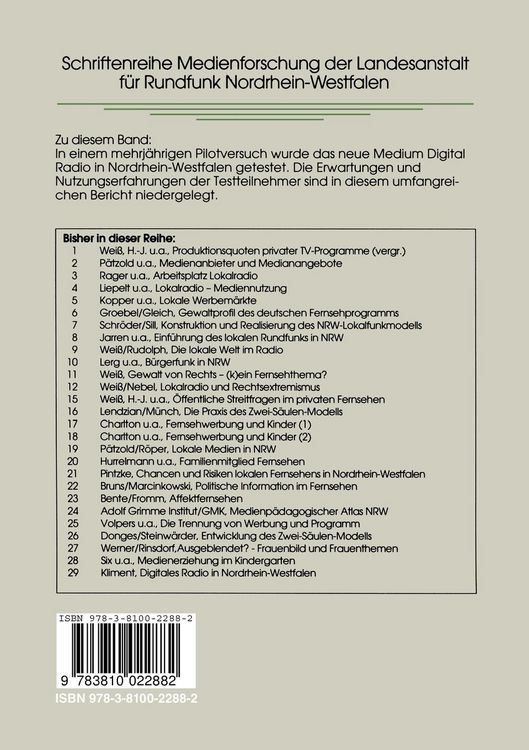 Produktbild: Digitales Radio in Nordrhein-Westfalen