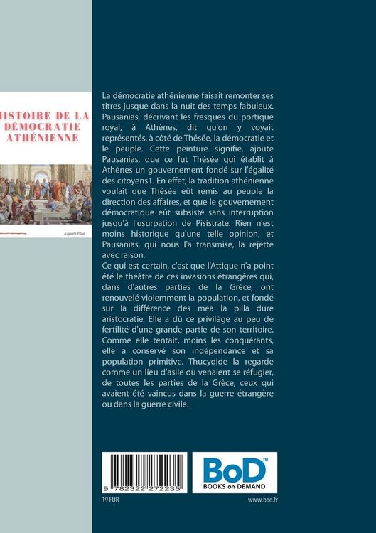 Produktbild: Histoire de la D&eacute;mocratie Ath&eacute;nienne
