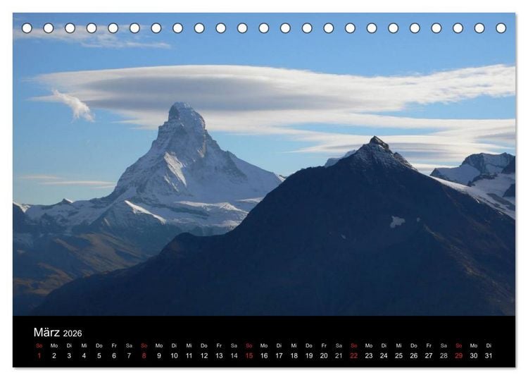 Produktbild: Faszination Matterhorn (Tischkalender 2026 DIN A5 quer), CALVENDO Monatskalender