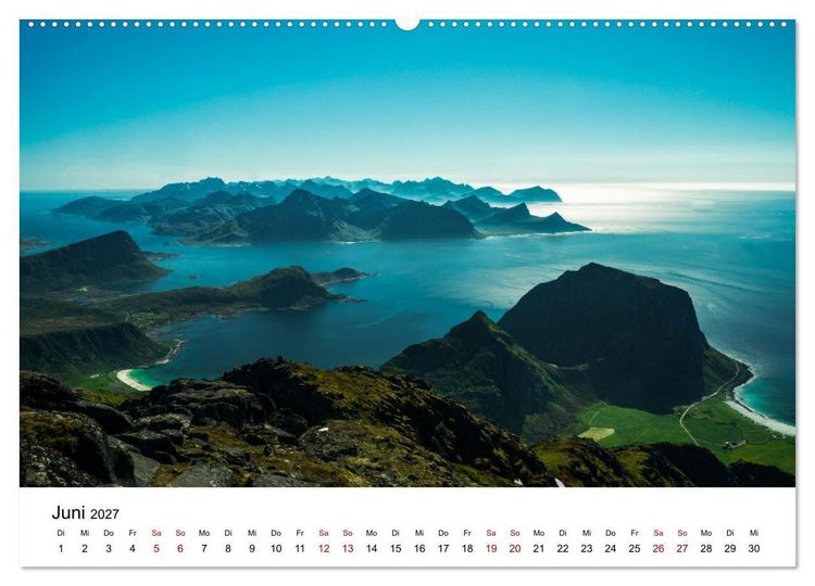 Produktbild: Atemberaubende Natur der Lofoten (hochwertiger Premium Wandkalender 2027 DIN A2 quer), Kunstdruck in Hochglanz
