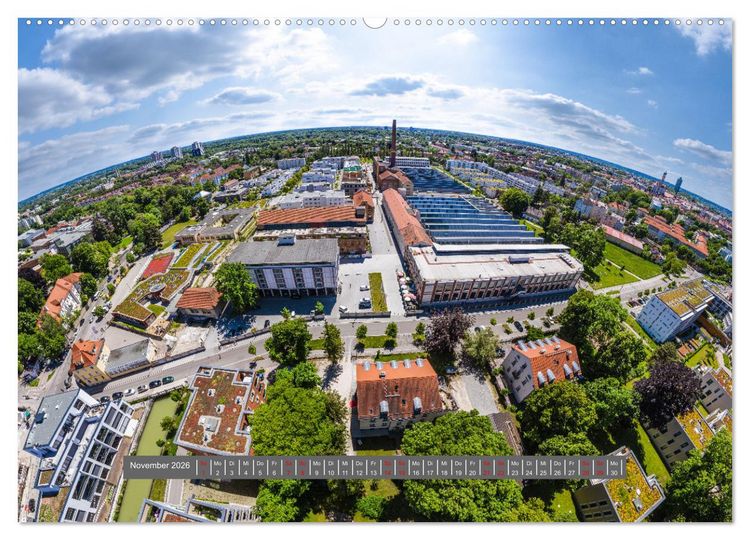 Produktbild: Meine Heimat von oben - Luftbilder von Augsburg (Wandkalender 2026 DIN A2 quer), CALVENDO Monatskalender