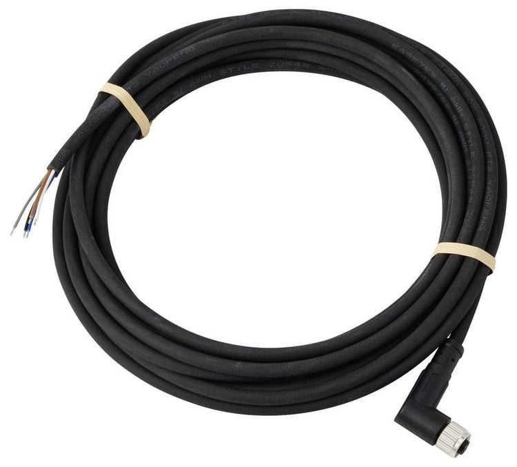 Produktbild: TRU COMPONENTS TC-13751840 Anschlussleitung M8 x 1 Buchse, gewinkelt 5 m Polzahl Sensoren: 5 1 St.