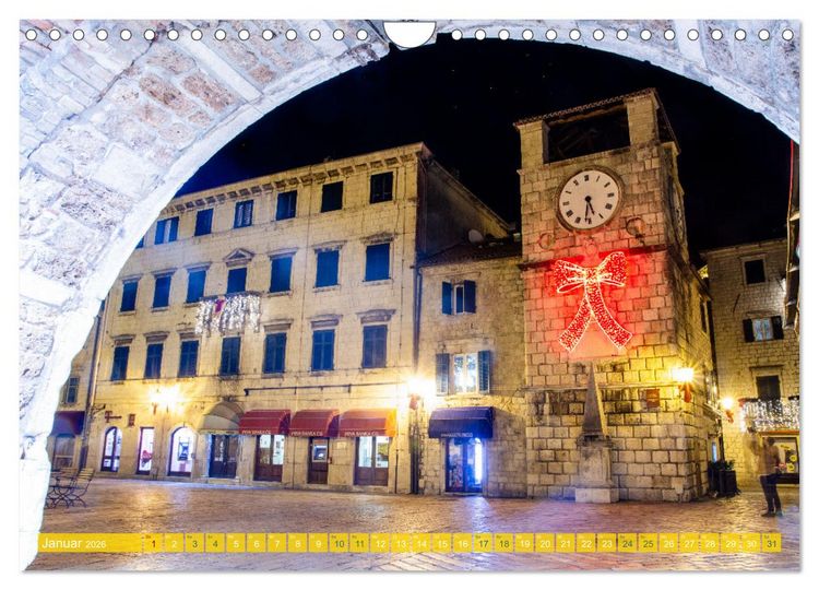 Produktbild: Kotor - Juwel der Adria und UNESCO-Welterbe in Montenegro (Wandkalender 2026 DIN A4 quer), CALVENDO Monatskalender