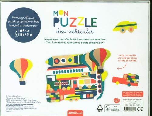 Produktbild: Wooden Puzzle Things That Go