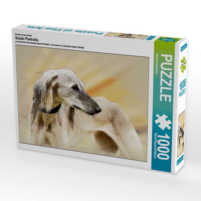 Produktbild: CALVENDO Puzzle Ein Motiv aus dem Kalender Saluki Portraits | 1000 Teile Lege-Gr&ouml;&szlig;e 64x48cm Foto-Puzzle f&uuml;r gl&uuml;ckliche Stunden