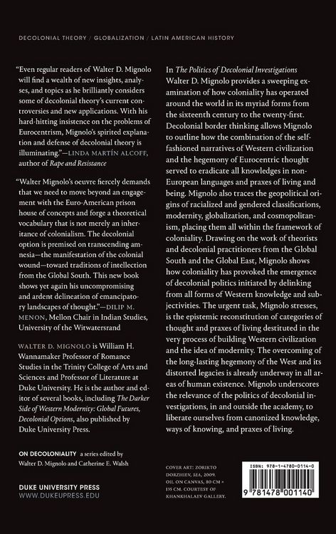 Produktbild: The Politics of Decolonial Investigations