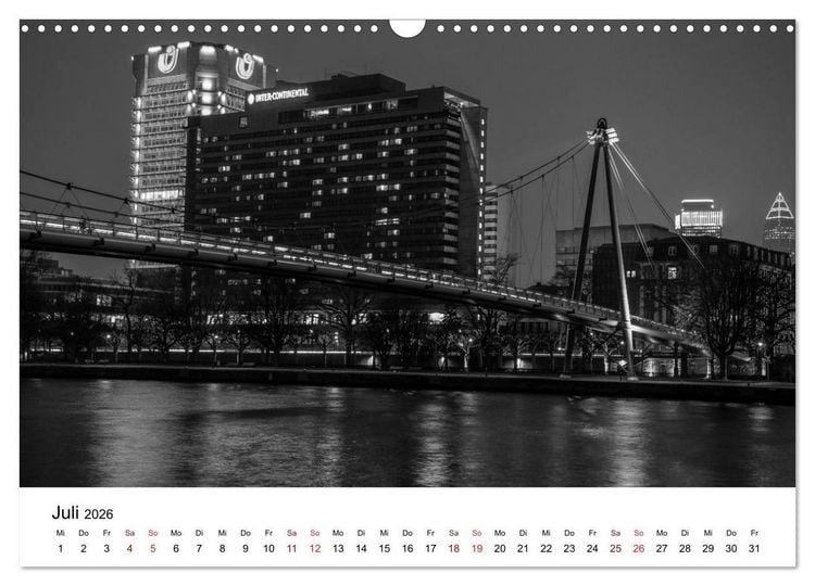 Produktbild: Frankfurt am Main bei Tag und Nacht (Wandkalender 2026 DIN A3 quer), CALVENDO Monatskalender