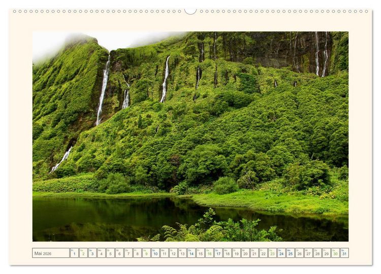 Produktbild: Archipel der Azoren im Nordatlantik (Wandkalender 2026 DIN A2 quer), CALVENDO Monatskalender