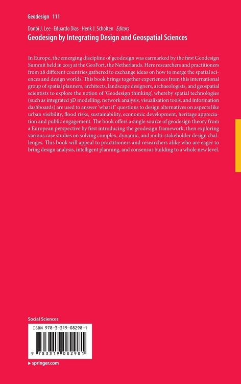 Produktbild: Geodesign by Integrating Design and Geospatial Sciences