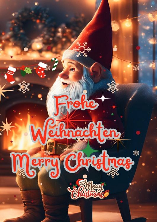 Produktbild: Frohe Weihnachten Merry Christmas