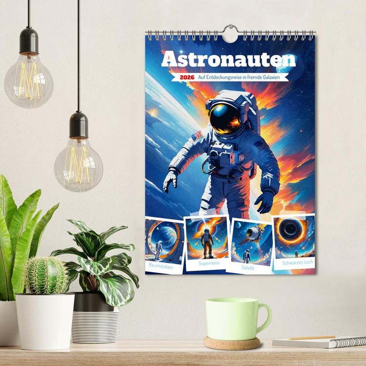 Produktbild: Astronauten. Auf Entdeckungsreise in fremde Galaxien (Wandkalender 2026 DIN A4 hoch), CALVENDO Monatskalender