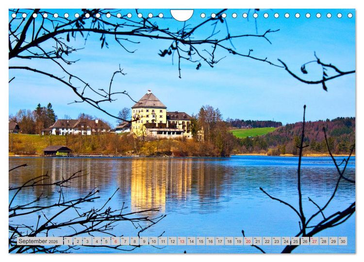 Produktbild: Rund um den Fuschlsee (Wandkalender 2026 DIN A4 quer), CALVENDO Monatskalender