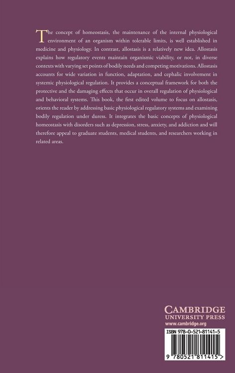 Produktbild: Allostat Homeostat Phys Adaptation