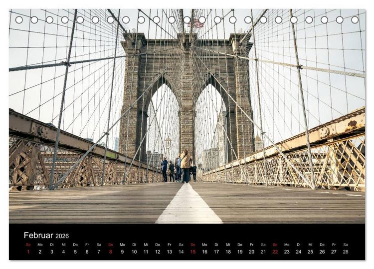 Produktbild: Perspektiven einer Weltstadt - New York (Tischkalender 2026 DIN A5 quer), CALVENDO Monatskalender